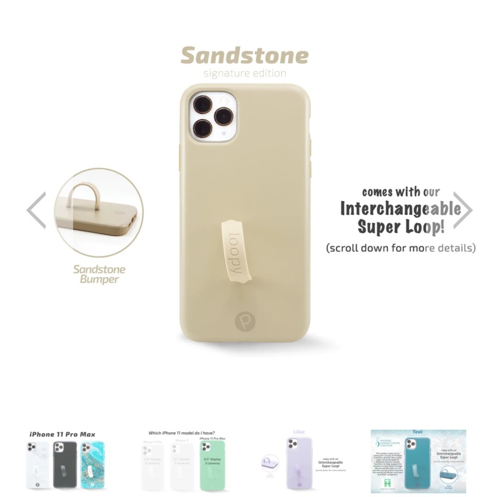 Sandstone loopy case-brand new